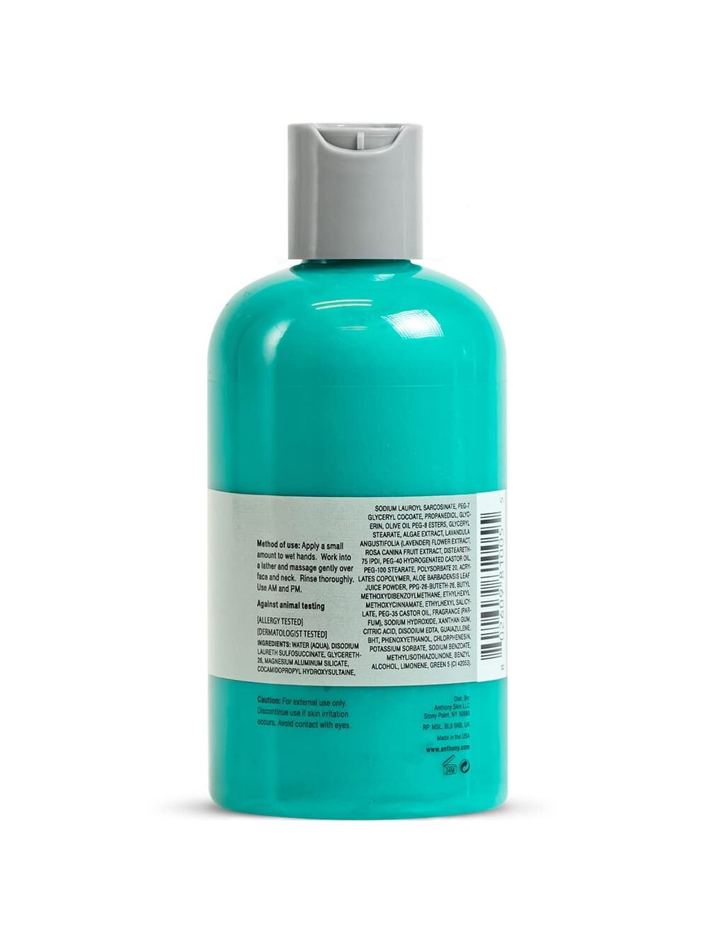 NWT Anthony Unisex Algae Facial Cleanser 8oz Hydrating Face Wash